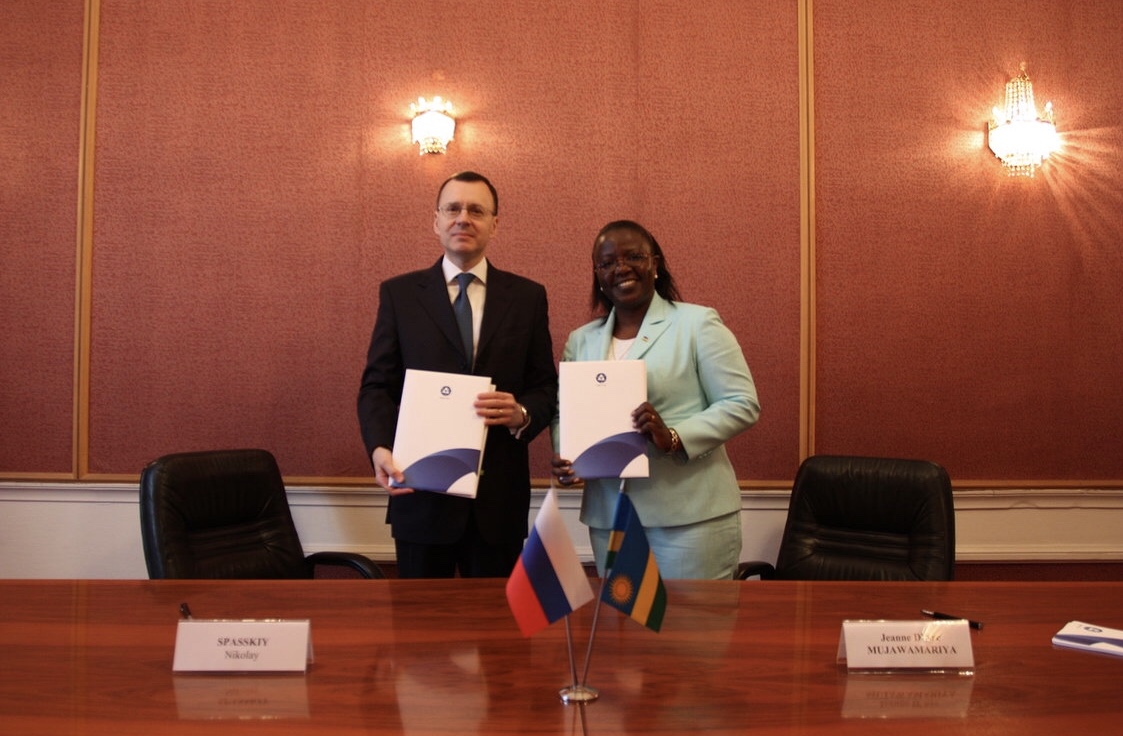 Russia and Rwanda signed a Memorandum of Understanding on cooperation in the field of peaceful uses of atomic energy